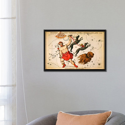 « bottes, cannes venatici, coma berenices et quadrans murale » par impression sur toile Sidney Hall