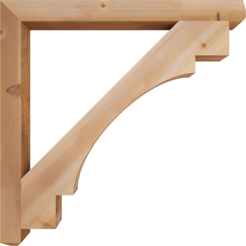 Support Merced Craftsman, H 48 po x l 4 po x P 48 po, Western Red Cedar (Smooth)