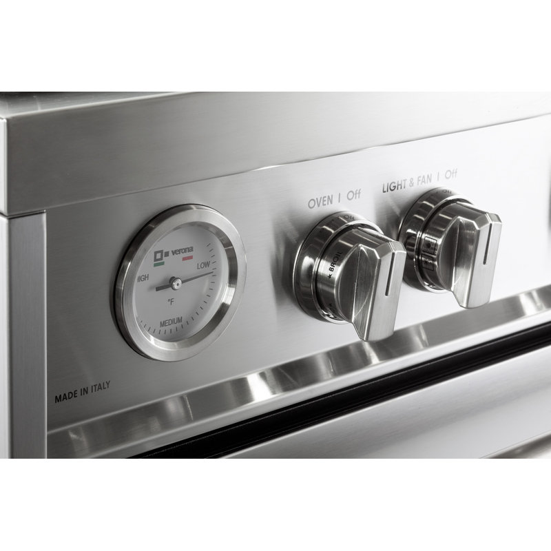 Verona Prima 36" 5 Burner Single Dual Fuel Range Stainless, Natural Gas
