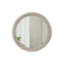 Miroir mural coulissant 23,62 "avec tablettes de rangement - Armoire latérale en bois à 2 niveaux
