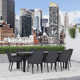 Interlude 126'' Rectangular 8 - Person Outdoor Dining Set