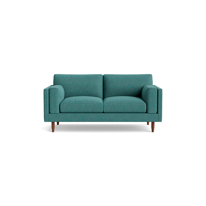 Skinny Fat Loveseat (70"), Performance Weave - Spruce