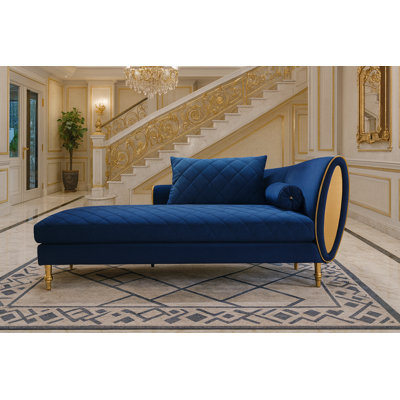 Ramone Velvet Chaise Lounge