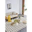 Ensemble de 2 tables basses rondes blanc laiteux avec plateau de table de bout polyvalent