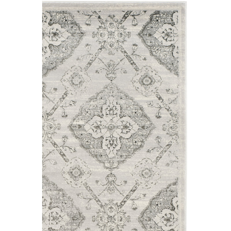 Tapis performance à motif floral Joana, Rectangle 6 pi 7 po x 9 pi 2 po