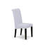 Ensemble de salle à manger 11 pièces comprenant une table rectangulaire avec rallonge amovible et 10 chaises Parsons en lin gris, 107 x 234 cm, couleur noyer-2033030738-2097424670
