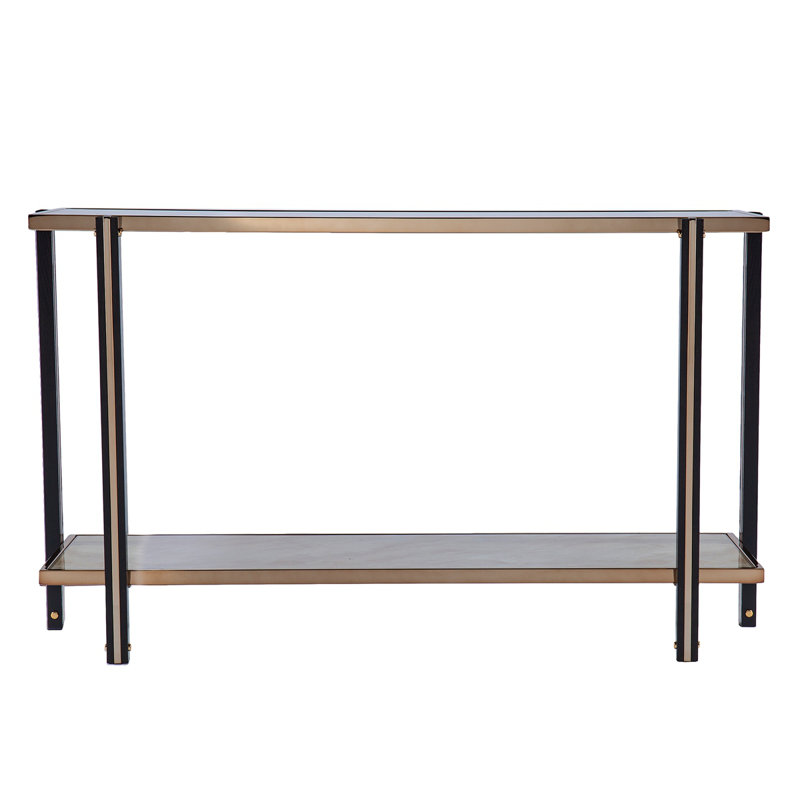 Console Thornsett avec plateau en miroir