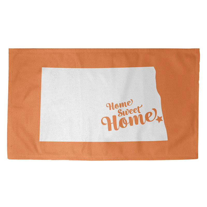 Tapis de la surface orange pour la maison de fargo, Rectangle 3 pi x 5 pi