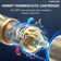Thermostatic Shower Faucet System,16" & 6" Dual Shower Head with Rough-In Valve
