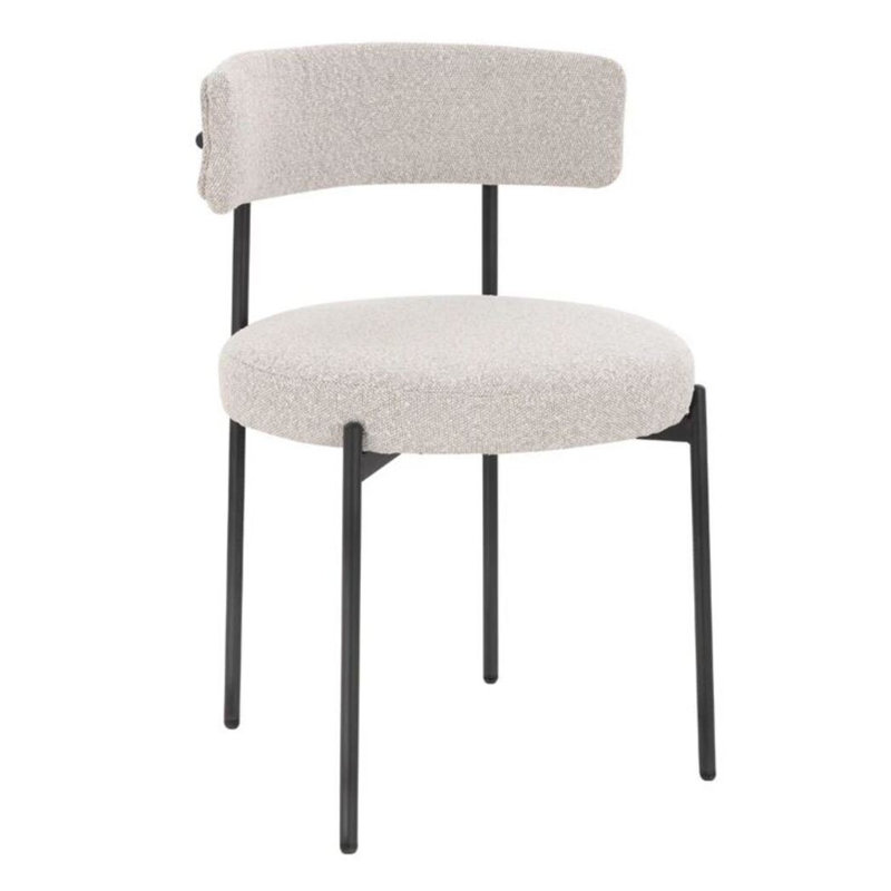 Chaise Mandala Boucle, Beige