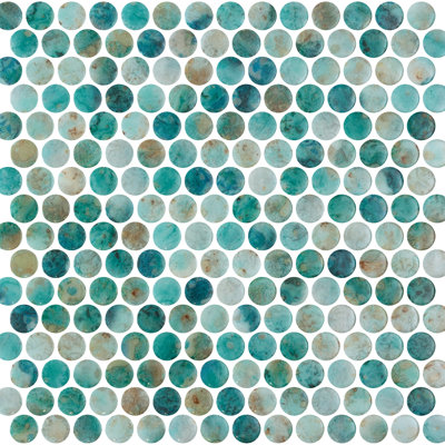 Onix Penny Round Krabi Glass Mosaic