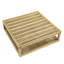 Maya Square Outdoor Teak Ottoman Patio Ottoman