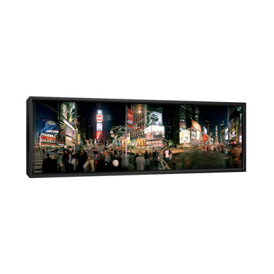 " 360-degree View Of Buildings Lit Up At Night, Times Square, Manhattan, New York City, New York State, USA " by Panoramic Images