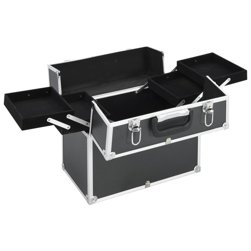 Birgir Make-up Case 38 x 23 x 34 cm Black Aluminum