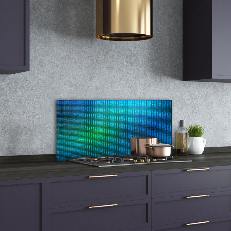 Benhard 50cm W x 100cm L Glass Peel and Stick Panel