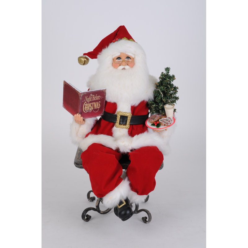 Lighted Story Time Sitting Santa