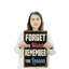 Enseigne en aluminium 12 po x 18 po Forget The Mistake-119480757