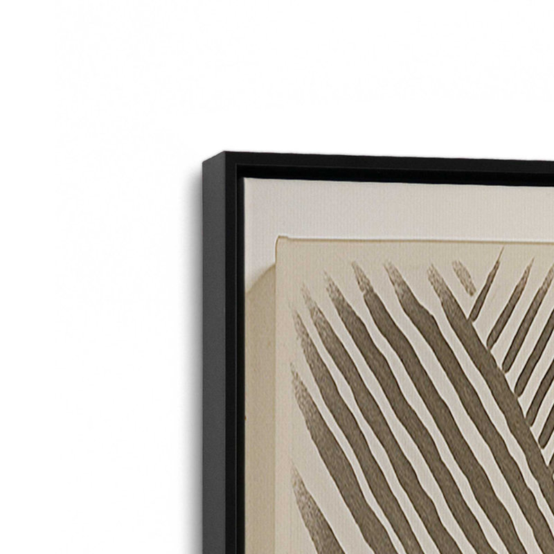 Impression sur toile Modern Modern Illusion III, Cadre flottant noir satiné, H 16,75 po x l 16,75 po x P 1,75 po