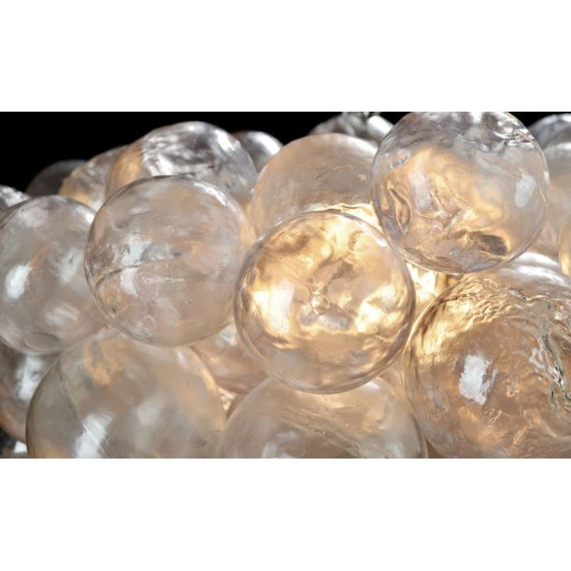 Lustre en résine 36 lumières Hippel, Vert G, Acier blanc, 21" Diameter x 19" Height