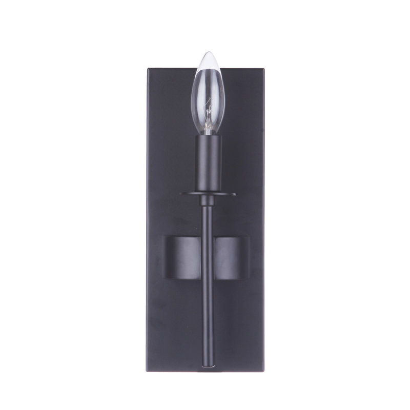 Applique murale à 1 lumière pour bougie, Noir