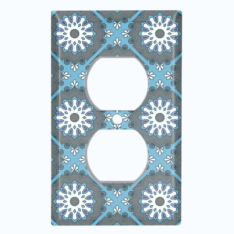 Patterned 1 - Gang Toggle Light Switch Standard Wall Plate