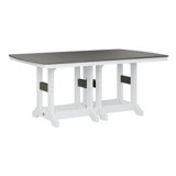 Berlin Gardens Garden Classic Regular Top With White Base Rectangular Counter Height Table