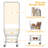 3-Tier Rolling Laundry Cart with Hanging Rack