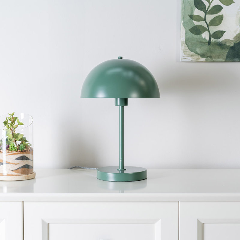 Richlynn Metal Table Lamp, Yes, Forest Green