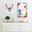 The Girl with a Red Balloon in Abstract by Banksy - Wrapped Canvas-55302184