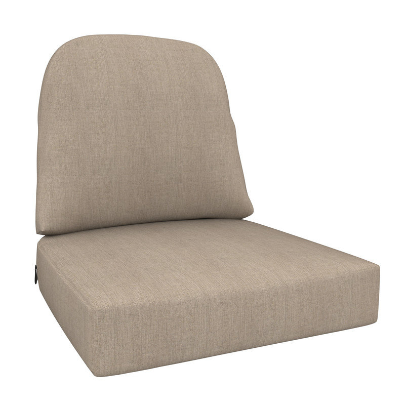 Sunbrella Outdoor Cushion Seat/Back, Replacement Cushion for Outdoor Furniture, Cast Ash