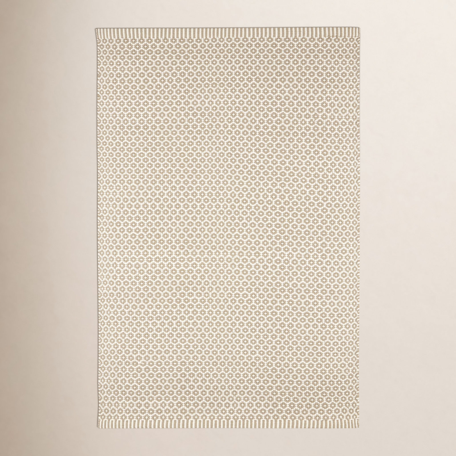 Finn Khaki Handwoven Indoor/Outdoor Rug, Rectangle 7'6" x 9'6"