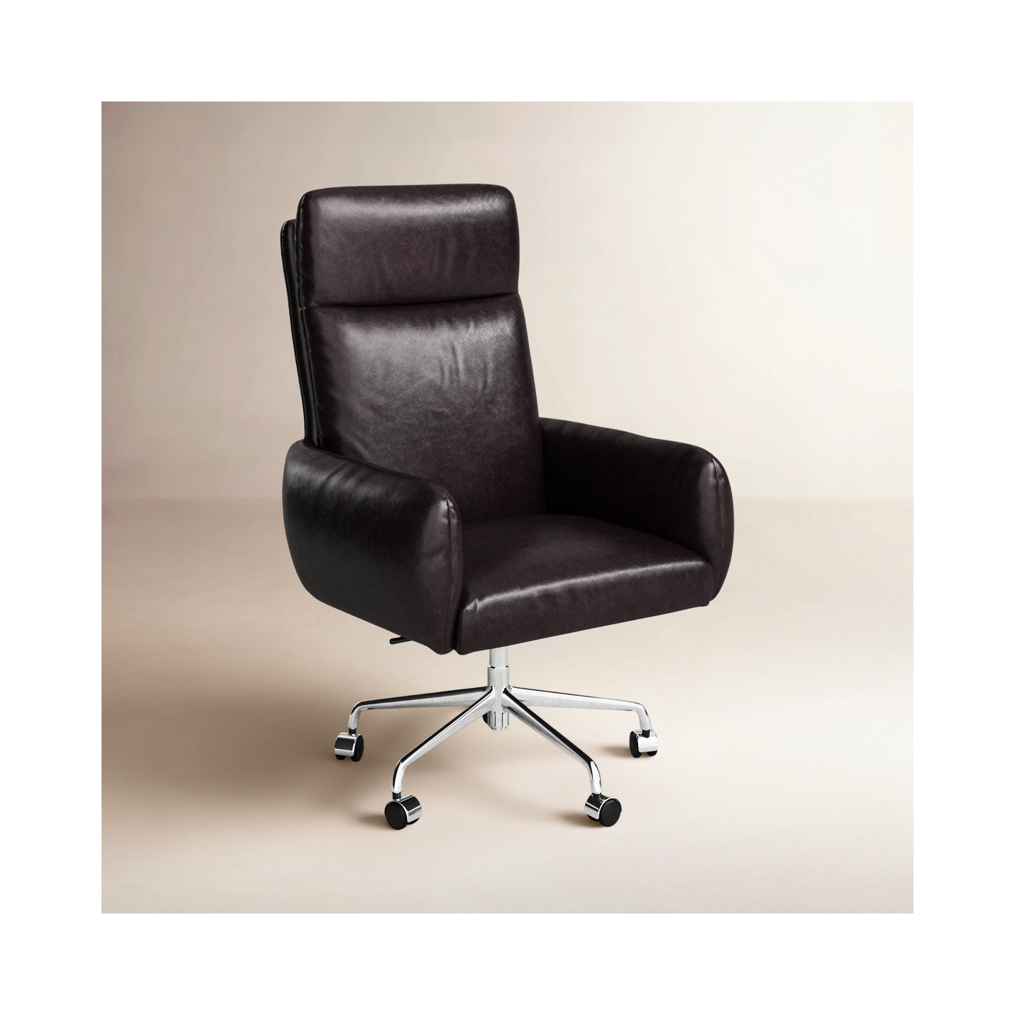 Ottavina Swivel Office Chair, Sonoma Black