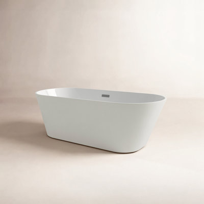 Aldine 59" Soaking Acrylic Bathtub