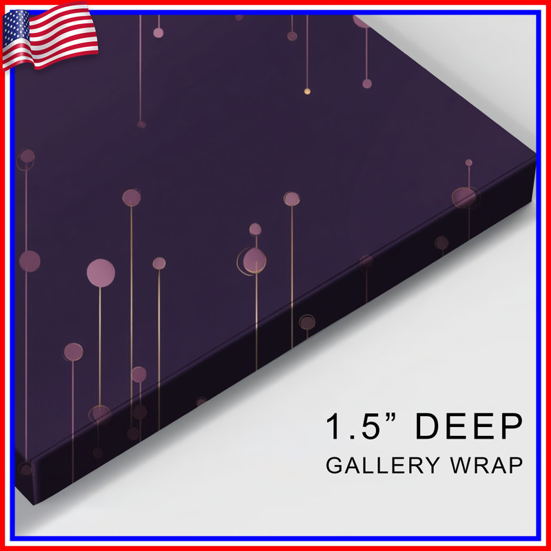 Geometric Canvas  Gallery Wrap - Abstract Wall Decor in Many Sizes, 20 x 24 inches