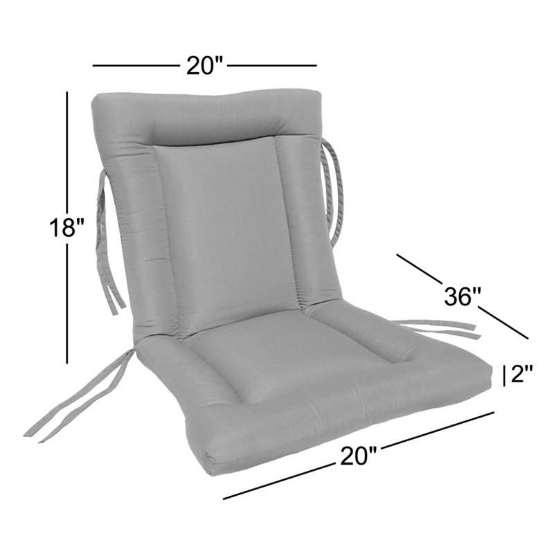 Kippie Sunbrella Outdoor 2'' Back Cushion, Canvas Jockey Red Sunbrella® Canvas