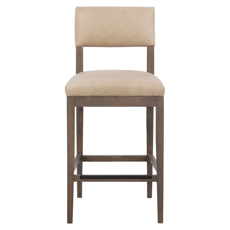 Silas Leather Bar Stool, 29.75" Bar Height, Espresso, 1130 Pottery