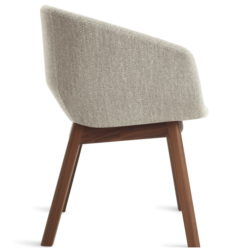Host Dining Chair, Tait Stone Textured Basketweave, Walnut