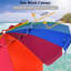 Parasol de plage inclinable avec parasol d'extérieur 8 pi Kwok