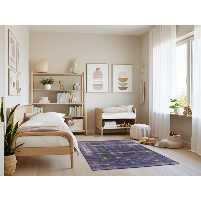 Riback Abstract Indoor Rug, Rectangle 4' x 6'