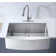 33" L x 21" W Stainless Steel Undermount Apron Kitchen Sink with Grid and Strainer