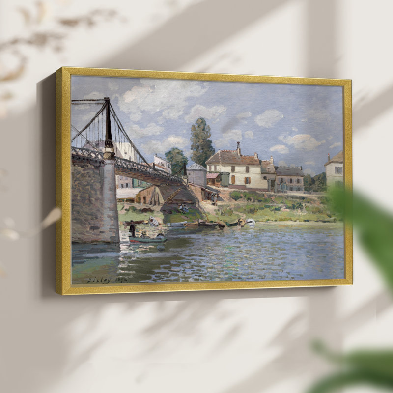 Le pont de la ville - Impression encadrée - Restickable, H 22 po x l 28 po