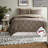 Reversible King Bedding Set, Hypoallergenic Polyester With Diamond Quilting For Home Comfort