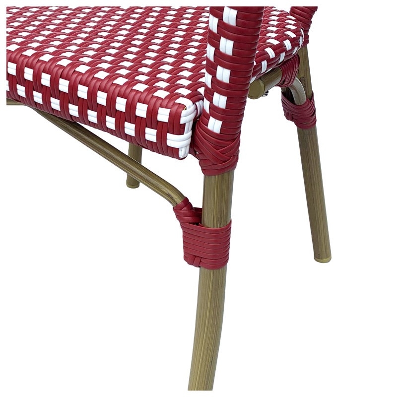 Chaise bistro, Rouge