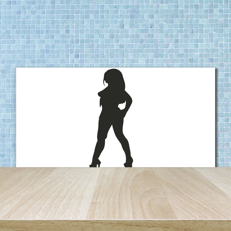 Amiram 50cm W x 100cm L Glass Peel and Stick Panel