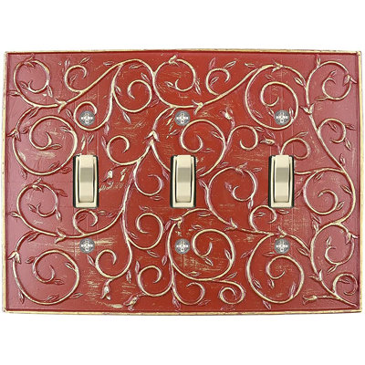 No Subject 3 - Gang Toggle Light Switch Standard Wall Plate