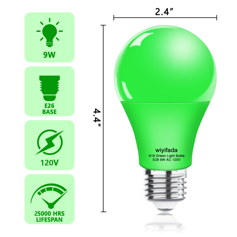 Ampoules vertes, Green