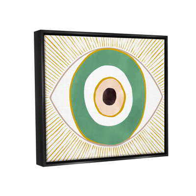 «Green Modern Evil Eye Symbole» par Ziwei Li, impression