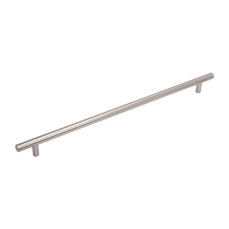 Utopia Alley Carli Pull Handle - Decorative Cabinet Drop Pull Handles For Cabinets And Drawers - Vintage Cabinet Hardware With Hand Finished Brushed Nickel - Metal Drawer Pull Handle, 12.5" Center To Center (Set Of 5)