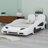 Race Car-Shaped Platform Bed With Wheels-579536321