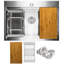 Évier de cuisine à cuve simple en acier inoxydable encastrable 25 po x 22 po KS0233